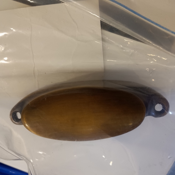 NEW House of Antique Hardware Cast Brass Oval Bin Pull Drawer Handle - Picture 2 of 7